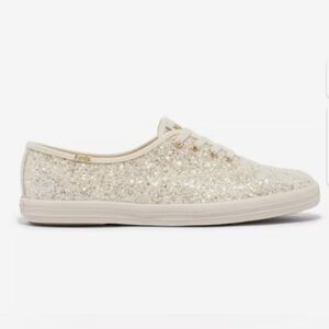 Keds Champion Cream Glitter Sneakers